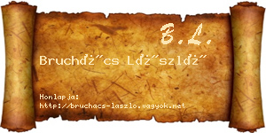 Bruchács László névjegykártya